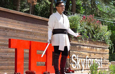 Presenting on the TEDx stage!